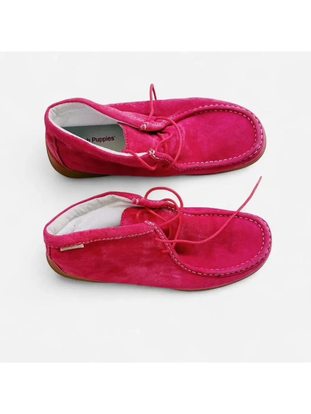 Red Suede Hush Puppies Suede Booties